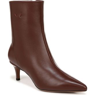 Franco Sarto Anna Pointed Toe Bootie in Dark Brown at Nordstrom Rack, Size 11