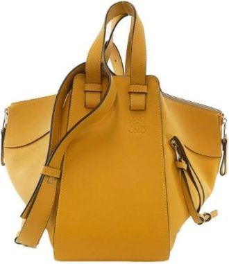 Loewe Pre-owned Hammock Small Calf Shoulder Bag - - Pre-owned - Donna - Giallo - ONE SIZE