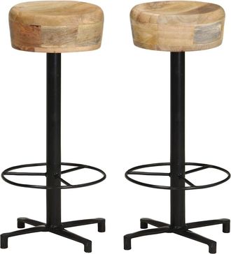 vidaXL Banks Bar 2 Pcs 76 Cm Mangueira Hose Wood - 202654