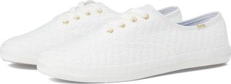 Keds Champion Canvas Lace Up Womens Shoes Snow White Mini Daisy Eyelet : 6.5 B - Medium