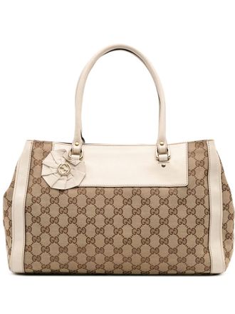 Gucci 2016-2025 GG Trophy canvas shopper - Bruin