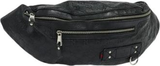 Gucci Pre-owned Belt Bags, female, Black, Size: ONE SIZE Pre-owned Leather Belt Bag