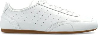 Jimmy Choo London Schoenen, Dames, Wit, 41 EU, Leer, Sunny F Sneakers