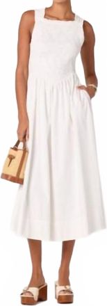 Astr Hollie Midi Dress In White