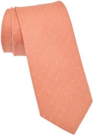 ConStruct Dot Print Cotton Tie in Amber at Nordstrom Rack