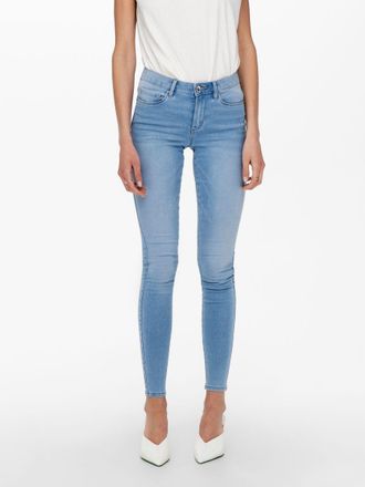 Only Skinny-fit-Jeans ONLY ONLROYAL LIFE REG SK JEANS BB BJ13333, Damen, Gr. XL (42), L&auml;nge 30, blau (light blau denim), Denim/Jeans, Obermaterial: 69% Bau