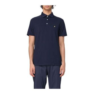 Brooksfield Polo Shirts, male, Blue, Size: 2XL Short Sleeve Polo Shirt