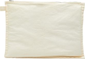 Herm&egrave;s White Cotton Pouch (Pre-Owned)