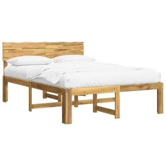 vidaXL Cama Doble Con Cabecero Rostock Blanco 120 X 190 Cm Vidaxl