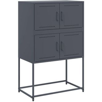 vidaXL Sideboard Anthracite 68.5x38.5x107 cm Steel Vidaxl