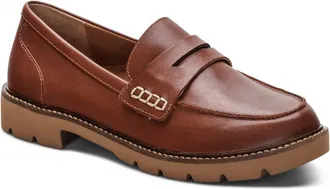 Aetrex Womens Collette Loafer In Cognac