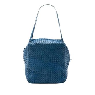 Bottega Veneta Borsa a spalla Pre-owned in nappa intrecciata - - Pre-owned - Donna - Blu - ONE SIZE