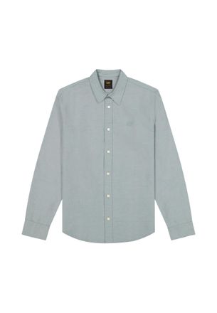 Lee Leinenhemd LEE Lee Leinenhemd Lee, Herren, Gr. L, N-Gr, gr&uuml;n, Hemden Leinenhemd