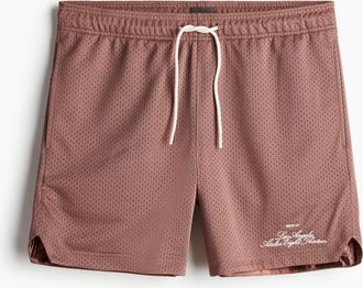H&M Mesh-Shorts in Regular Fit - Red