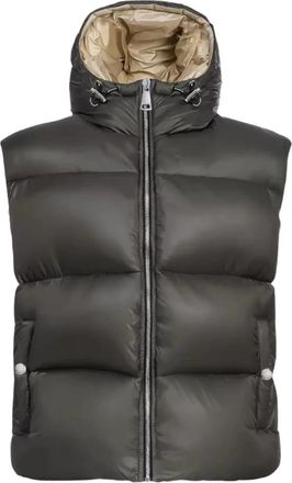 Khrisjoy Puffer Vest met Capuchon - Dames - Bodywarmers - Groen - M - Polyester - Jassen