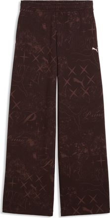 Puma Pantaloni Street Glam Slouchy da donna, Accessori, Marrone, XL