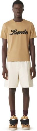 Lanvin Ribbon T-Shirt in Camel at Nordstrom, Size Xx-Large It