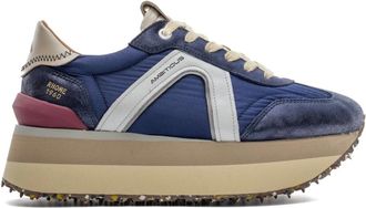 Ambitious Schoenen, Dames, Blauw, 40 EU, Leer, Rhome W Platform Runner