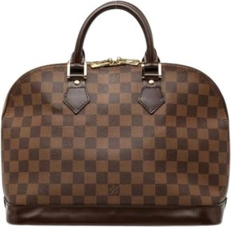 Louis Vuitton Pre-owned Damier Handtas - Dames - Vintage Handtas - Bruin - ONE Size - Leer - Vintage