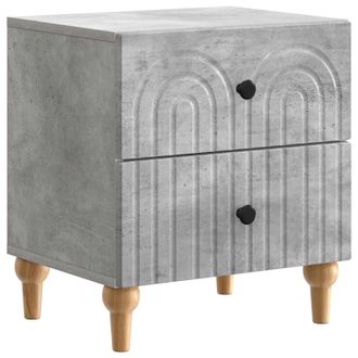 vidaXL Armario De Noche Con Caj&oacute;n Gris Hormig&oacute;n 43 X 34,5 X 48 Cm Vidaxl