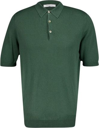 Boglioli Bosgroene Polo Shirt - Heren - Polos - Groen - S - Katoen - Tops