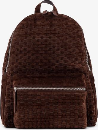Orciani Zaino in suede con motivo intrecciato - ORCIANI - gender_Man