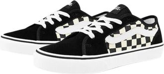 Vans Filmore Decon Sneaker in Black/White/Checkerboard Canvas Women