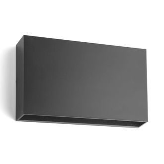 Lindby Lindby - L&aacute;mpara De Pared Led Exterior jarte En Negro Pl&aacute;stico