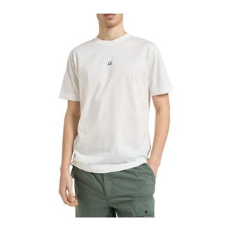 C.P. Company Crew Neck T-shirt - male - C.P. Company - T-Shirts - White - 2XL - Tops