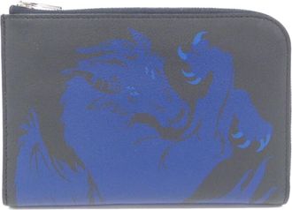 Herm&egrave;s Blue Royal Blue Indigo Swift Leather Wallet (Bi-Fold) (Pre-Owned)