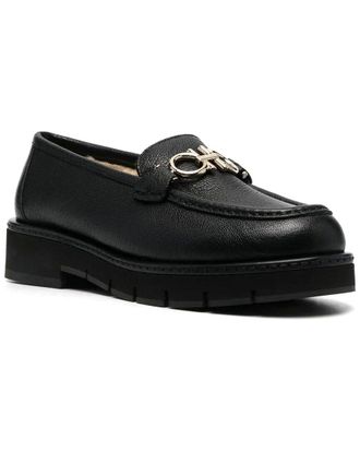 Ferragamo Buckle-Detail Leather Loafer