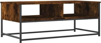 vidaXL Vidaxl - Mesa de centro madera de ingeniería roble ahumado 100x51x40 cm