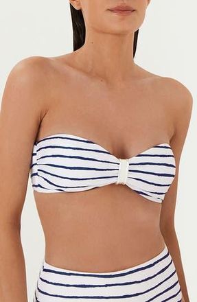 Vix Symphonie Sunny Bandeau Bikini Top in White Multi at Nordstrom Rack, Size X-Large