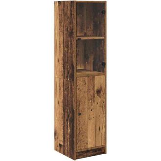 vidaXL Highboard Old Wood 35 x 37 x 142 cm Engineered Wood vidaXL