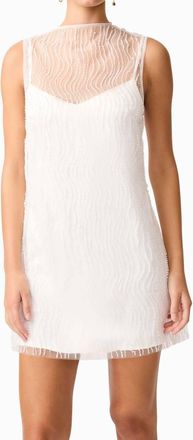 Elliatt Margot Mini Shift Dress In White