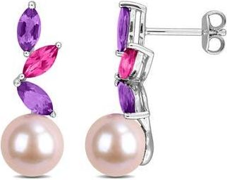 Delmar Pink Freshwater Pearl Drop Earrings in Purple Multi at Nordstrom Rack