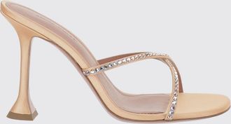 Amina Muaddi Mules Sally in raso con strass