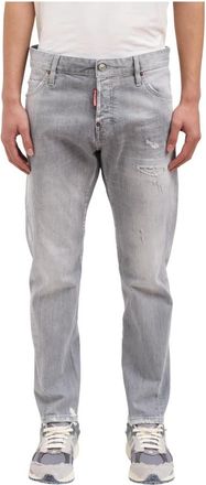 Dsquared2 Slim Twist Jeans - Heren - Slim Fit Jeans - Grijs - S - Katoen - Jeans