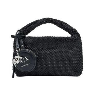 A|X Armani Exchange Handbags, female, Black, Size: ONE SIZE Textured Mini Crossbody Bag