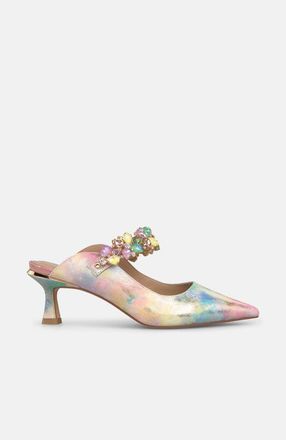 Alma En Pena Slingback Pumps with Rhinestone Strap in Pink at Nordstrom, Size 40