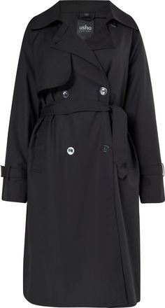 Usha Trenchcoat Dames zwart