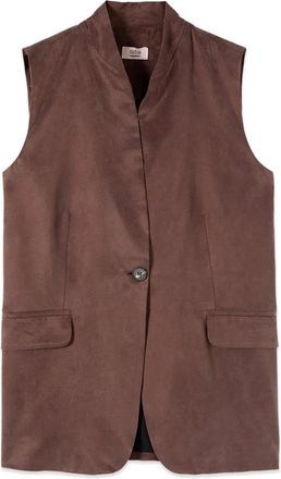 Oltre Dames, Jassen, Bruin, Maat: 3XL Leer