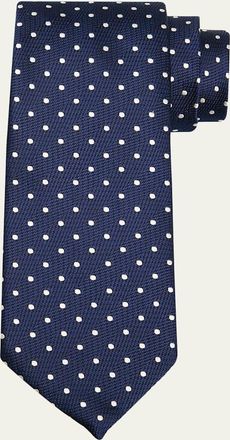 Tom Ford Mens Polka Dot Silk Tie