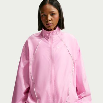 Nike Womens Nike Sportswear Oversized Repel Windbreaker in Pink | IM8199-621