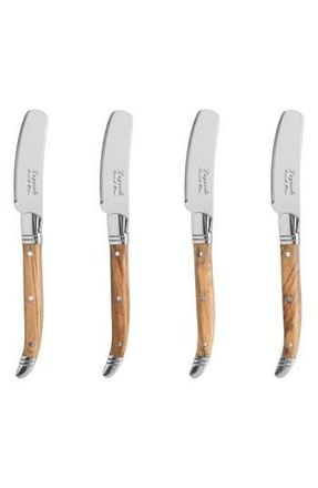 French Home Set of 4 Laguiole Olive Wood Handle Spreaders at Nordstrom Rack