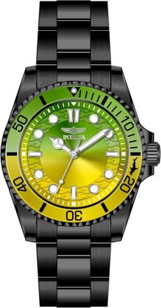 Invicta Pro Diver 50973 Herenhorloge - Quartz Uurwerk - Roestvrij Staal met Gele Wijzerplaat - 43 mm