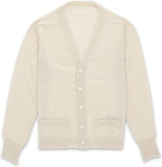 Fortela Lynch Cashmere Cardigan in Cream at Nordstrom, Size X-Large Eu