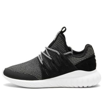 adidas Tubular Cozy Breathable Running Shoes Black White Unisex Black White BA7718