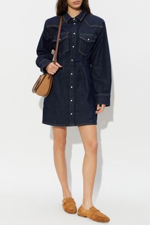 Gestuz Gzmae Denim Dress, Womens, Navy Blue