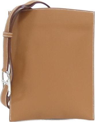 Herm&egrave;s Gold Swift Leather Chain/Shoulder Wallet (Pre-Owned)